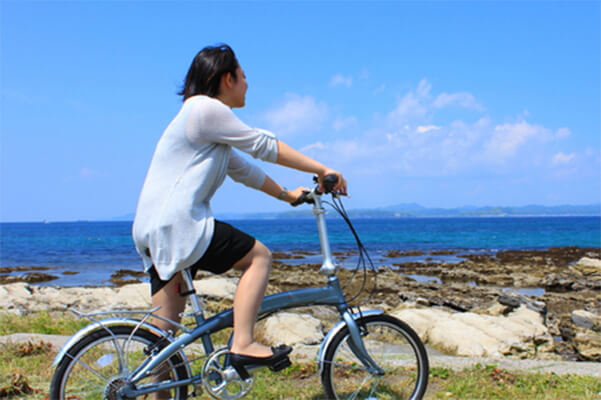 海辺サイクリング